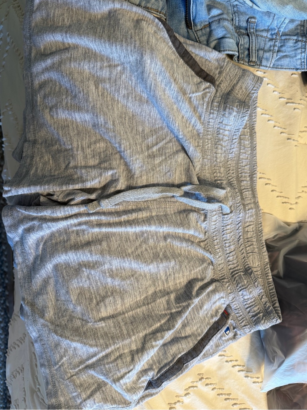 Champion Gray Women’s Athletic Shorts with Elastic Waist